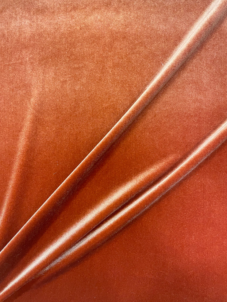 Velluto stretch ruggine