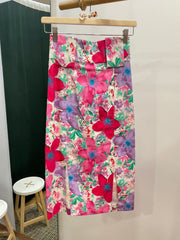 Gonna longuette fiori