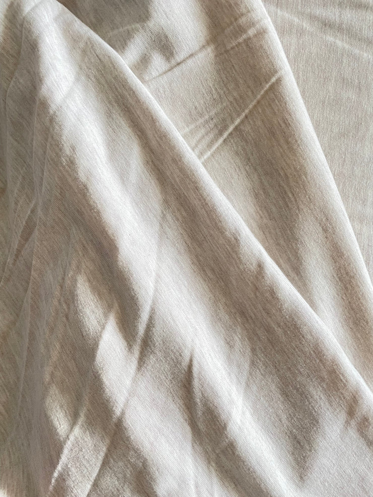 Jersey cotone panna