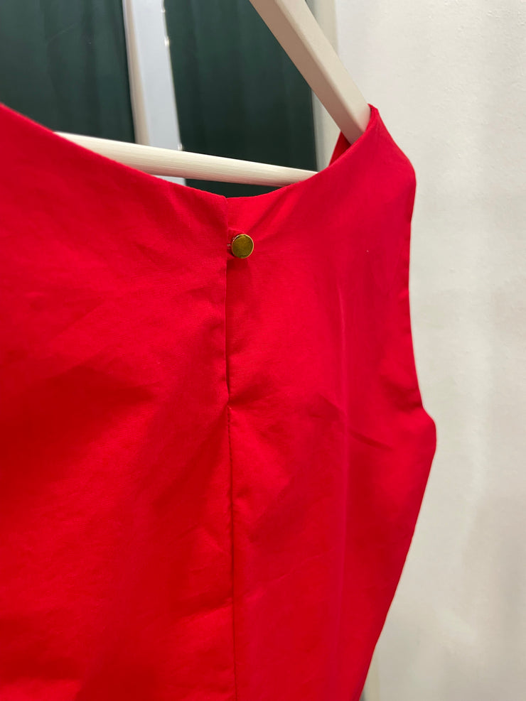 Crop top rosso