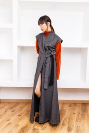 Gilet lungo lana