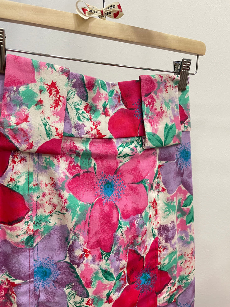 Gonna longuette fiori