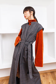 Gilet lungo lana