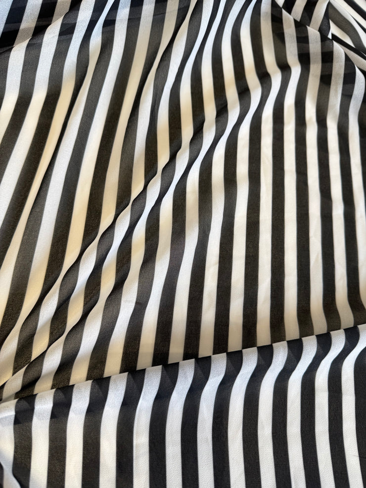 Scampolo georgette righe
