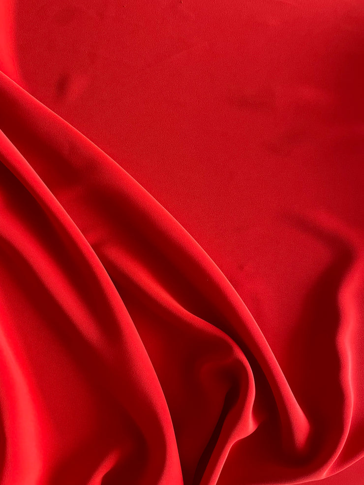 Crepe stretch rosso corallo