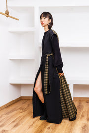 Gilet lungo di linea svasata