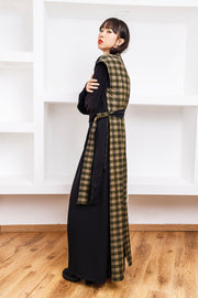 Gilet lungo di linea svasata