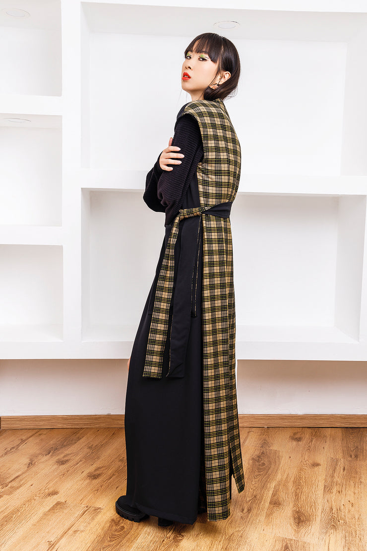 Gilet lungo di linea svasata